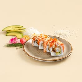 34. Salmon Tempura Roll (4 pieces)