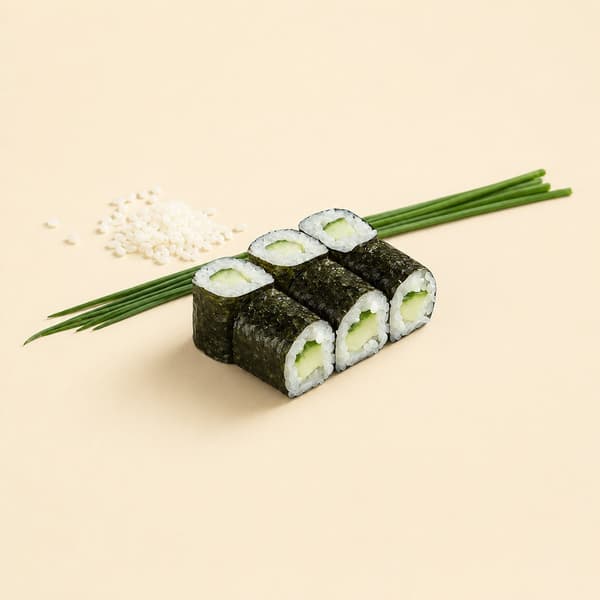 12. Cucumber Maki (6 pieces)