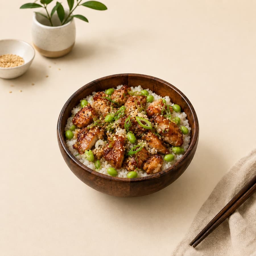 964. Teriyaki Chicken Poke Bowl